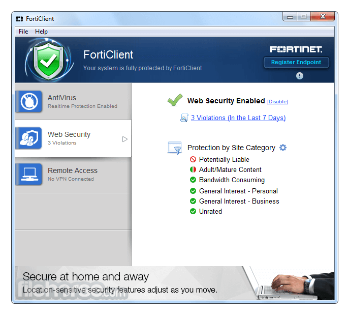 Forticlient Windows 10 App